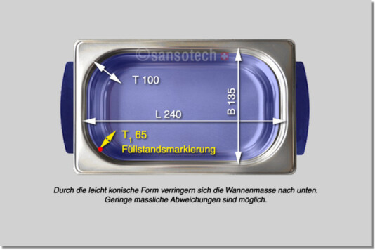 Innenansicht Ultraschallreinigungsgerät Select 30